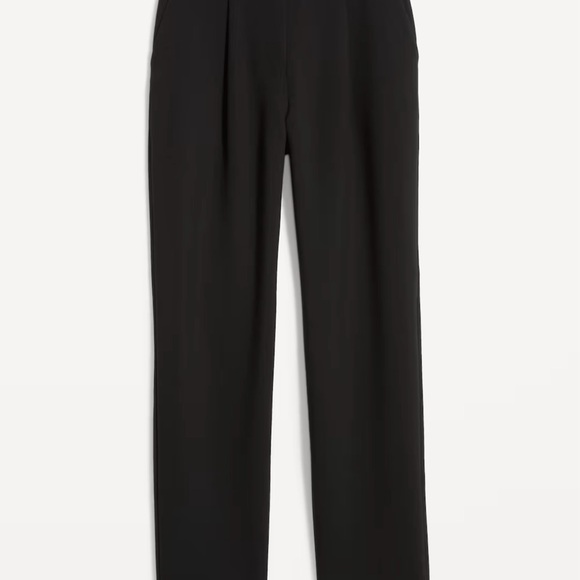 Old Navy Woman’s Plus 2X Black Extra High-Waisted Taylor Trouser Straight Pants - Picture 2 of 10